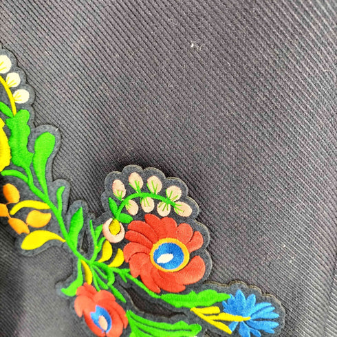 ザラ ZARA WOMAN 刺繍バッチ付チェスターコート レディース M