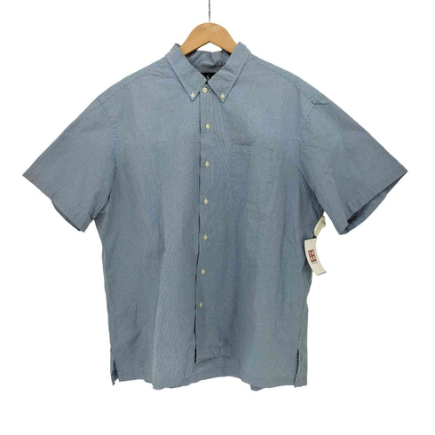 ラルフローレン RALPH LAUREN 90S BOB CAMP マイクロ チェックS/S オープンカラー 切り替え ボタンダウン シャツ メンズ import:XL