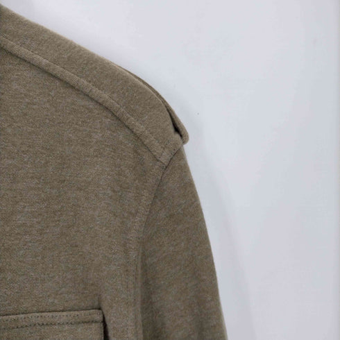 ポロバイラルフローレン Polo by RALPH LAUREN 90S スウェット生地 L/S ミリタリー ワーク シャツ メンズ import:L