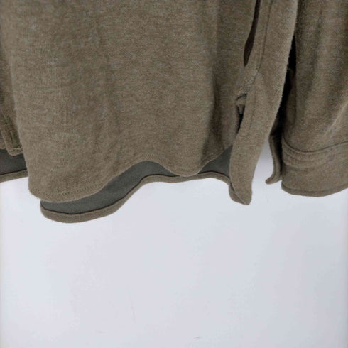 ポロバイラルフローレン Polo by RALPH LAUREN 90S スウェット生地 L/S ミリタリー ワーク シャツ メンズ import:L