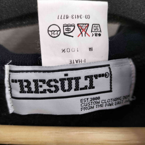 RESULT 両面プリントジップアップスウェットパーカー メンズ