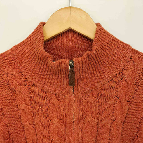 ポロバイラルフローレン Polo by RALPH LAUREN 90S 香港製 EXCLUSIVE OF DECORATION シルク カシミヤ ハーフジップ プルオーバー ニット メンズ import:XXL