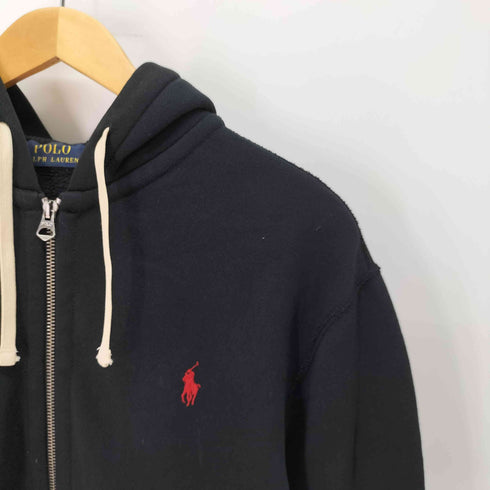 ポロラルフローレン POLO RALPH LAUREN ポニー刺繍 フード裏地サーマル ジップアップ パーカー フーディー メンズ import:M