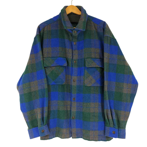 アーバンリサーチサニーレーベル URBAN RESEARCH Sonny Label シャギーチェックレギュラーカラーシャツ メンズ JPN:L