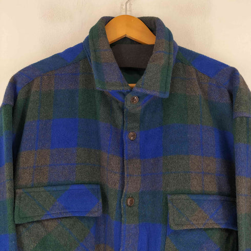 アーバンリサーチサニーレーベル URBAN RESEARCH Sonny Label シャギーチェックレギュラーカラーシャツ メンズ JPN:L