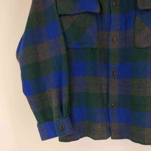 アーバンリサーチサニーレーベル URBAN RESEARCH Sonny Label シャギーチェックレギュラーカラーシャツ メンズ JPN:L