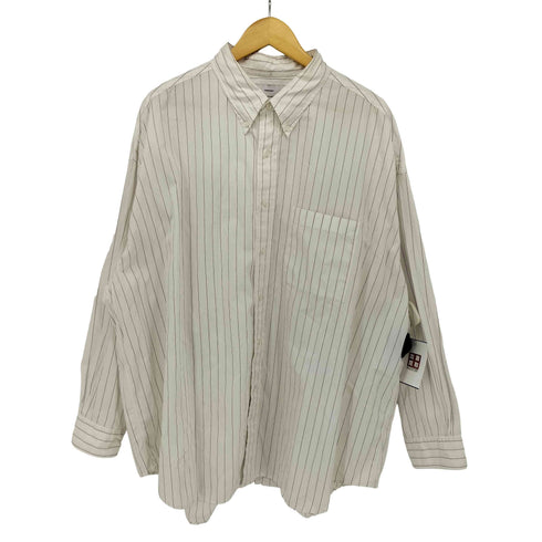 グラフペーパー Graphpaper Thomas Mason Oversized B.D Shirt ストライプ ボタンダウン シャツ メンズ FREE