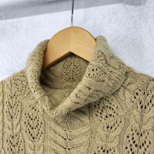 ローレンラルフローレン LAUREN RALPH LAUREN カシミヤ混 タートルネック 立体編み セーター レディース import:XS