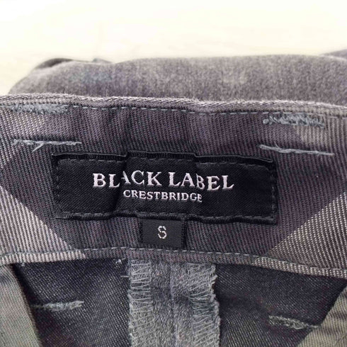 ブラックレーベルクレストブリッジ BLACK LABEL CRESTBRIDGE レザーバッチ テーパードスラックス メンズ JPN:S