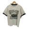 アローレ ALORE 90S USA製 BATTLE of SHILOH フロント プリント 霜降り レイヤード クルーネック Tシャツ シングルステッチ メンズ import:M