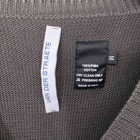ヴァンダルストラット VAN DER STRAETE CREW NECK VEST コットンニット ベスト レディース import:M