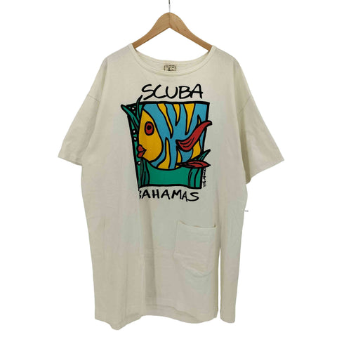アローレ ALORE 90S USA製 アート プリント ビッグサイズ S/S クルーネック Tシャツ シングルステッチ メンズ OS