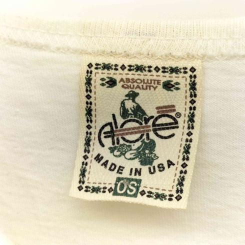 アローレ ALORE 90S USA製 アート プリント ビッグサイズ S/S クルーネック Tシャツ シングルステッチ メンズ OS