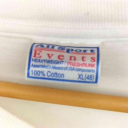 90S USA製 ALL SPORT ボディ アート プリント S/S クルーネック Tシャツ シングルステッチ メンズ import:XL