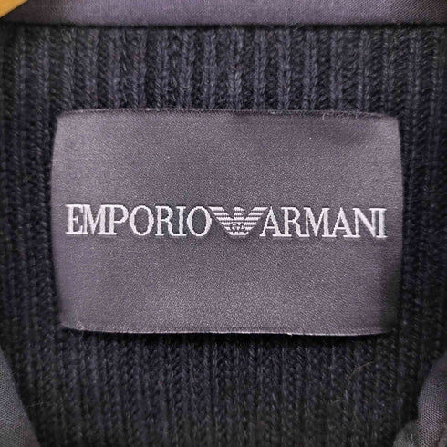 エンポリオアルマーニ EMPORIO ARMANI 裏カシミヤシルク混 ラビットファー ラムレザージャケット レディース EUR:42