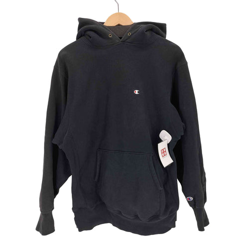 チャンピオン Champion 90s メキシコ製 刺繍タグ REVERSE WEAVE プルオーバーパーカー フェードブラック メンズ JPN:XL