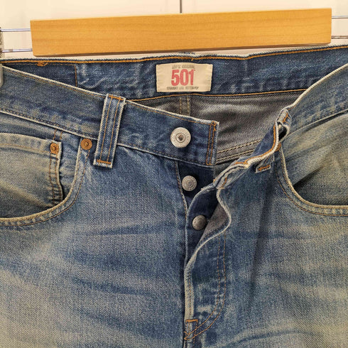 リーバイス Levis 00s 501 ライトブルー ボタンフライストレートデニム メンズ W32 L32