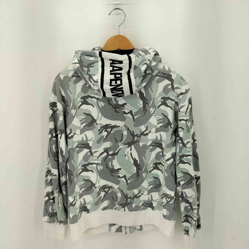 アベイシングエイプ A BATHING APE ワッペンロゴ サルカモジップアップパーカー メンズ M