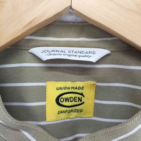ジャーナルスタンダード JOURNAL STANDARD ストライプスタンドカラーシャツ メンズ S