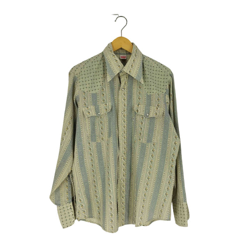 リーバイス Levis 70S 花柄 ウエスタンシャツ メンズ import:L