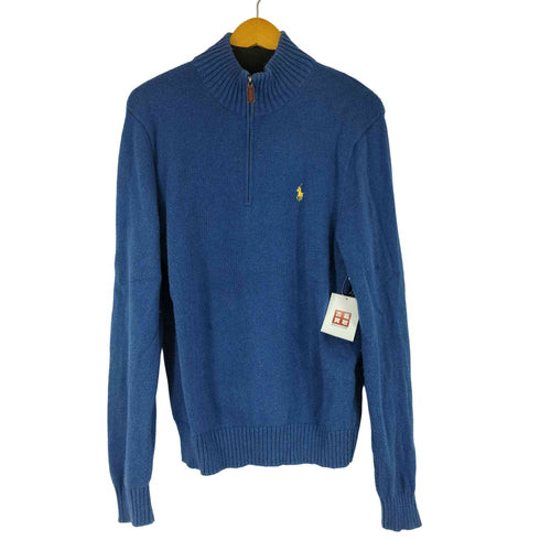 ポロラルフローレン POLO RALPH LAUREN スモールポニー刺繍 ハーフジップ ニット メンズ JPN:M