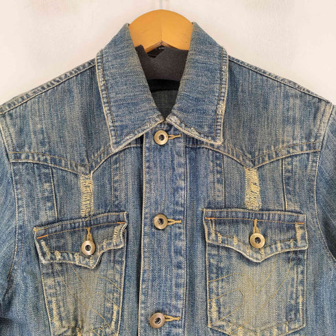 Lav ダメージ加工 デニムトラッカージャケット メンズ JPN:M