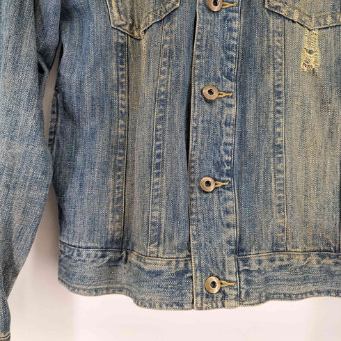 Lav ダメージ加工 デニムトラッカージャケット メンズ JPN:M