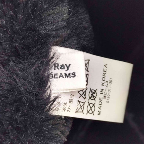 レイビームス Ray BEAMS フェイクレザー ロール キャップ レディース