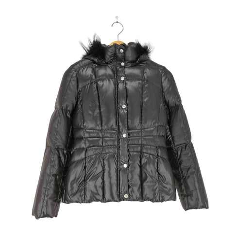 ルスーク Le souk racoon fur ラクーンファー付ダウンジャケット レディース 36