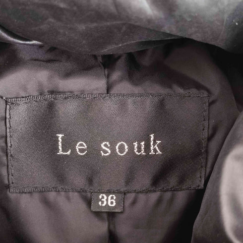 ルスーク Le souk racoon fur ラクーンファー付ダウンジャケット レディース 36