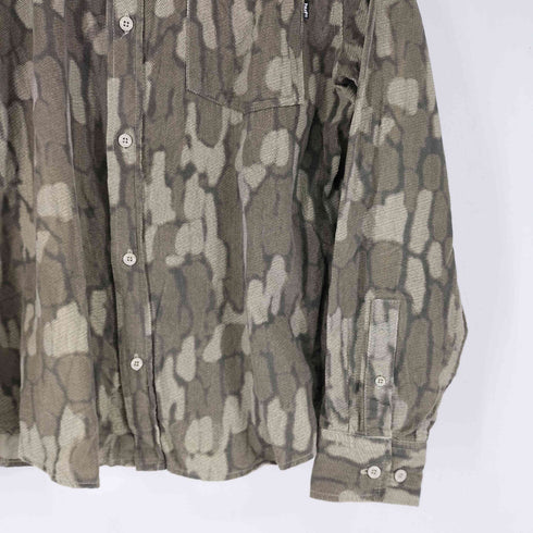 ハフ HUF WARPED CAMO CORDUROY SHIRT メンズ JPN:S
