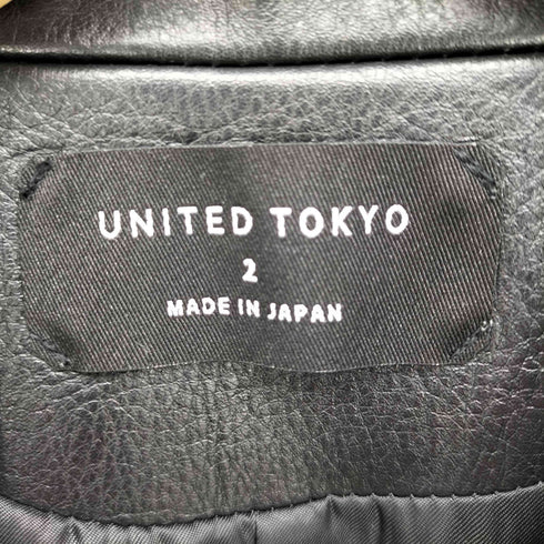 ユナイテッドトウキョウ UNITED TOKYO カウハイドダブルライダースジャケット レディース JPN:2