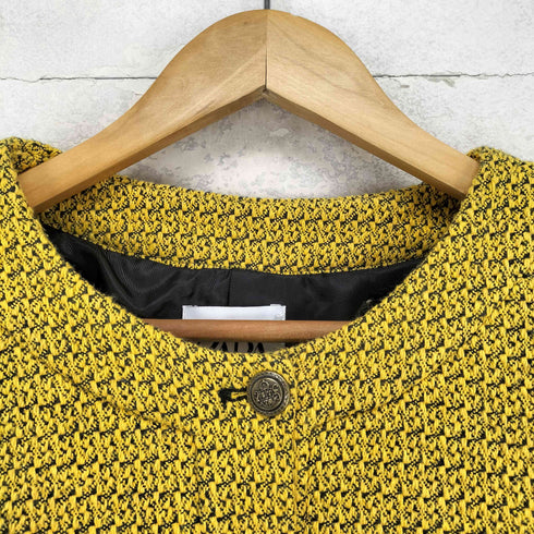 ザラ ZARA ツイードノーカラージャケット レディース XL