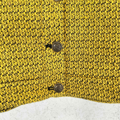 ザラ ZARA ツイードノーカラージャケット レディース XL