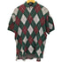 ポロバイラルフローレン Polo by RALPH LAUREN 90s USA製 ポニー無し アーガイルポロシャツ メンズ import:M