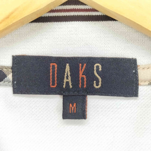 ダックス DAKS 襟袖チェックポロシャツ メンズ M