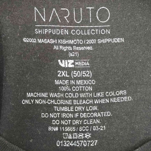 アニメプリント クルーネックカットソー メンズ 2XL