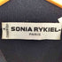 ソニアリキエル SONIA RYKIEL フランス製 ラインストーンロゴ インサイドアウト ロングスリーブ スリットポロシャツ メンズ