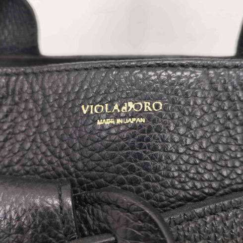 ヴィオラドーロ VIOLAdORO リボンベルト レザー トートバッグ レディース