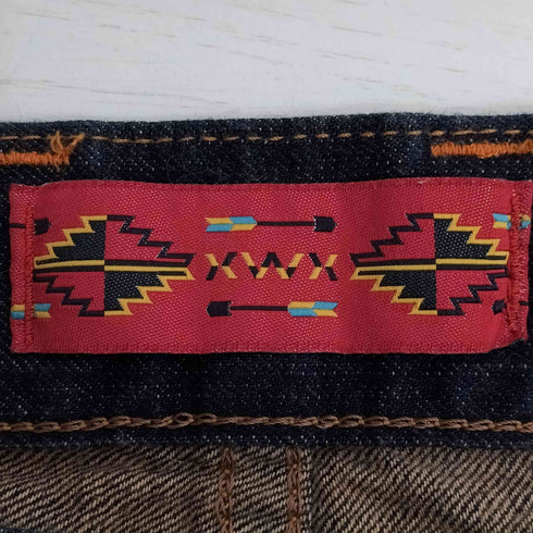 エドウィン EDWIN コンチョボタン バッファローパッチ デザイン刺繍 ヒゲ ウエスタン フレア デニムパンツ メンズ 32