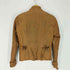 バナナリパブリック BANANA REPUBLIC lamb leather 比翼ジップ シープレザー シングルライダースジャケット レディース import:S