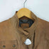 バナナリパブリック BANANA REPUBLIC lamb leather 比翼ジップ シープレザー シングルライダースジャケット レディース import:S