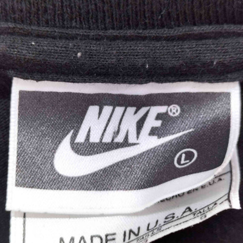 ナイキ NIKE USA製 フロントロゴプリント クルーネックTシャツ メンズ import:L