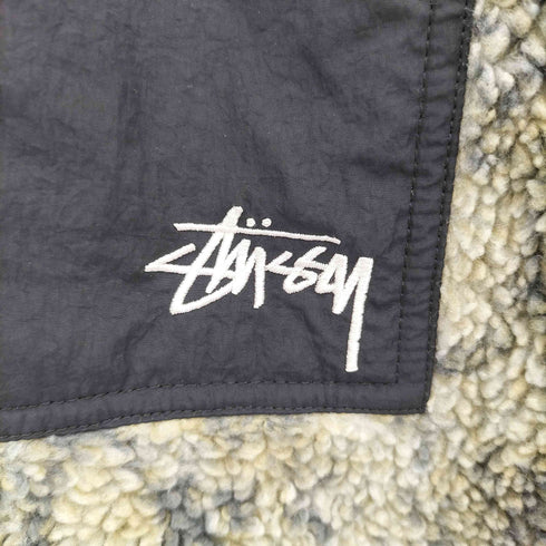 ステューシー Stussy Snake Jacquard Sherpa Reversible Jacket メンズ JPN:L L