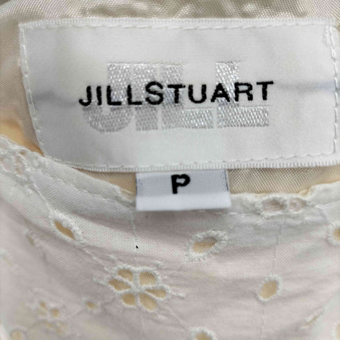 ジルスチュアート JILLSTUART フラワーモチーフ レース刺繍 コットン キャミワンピース レディース P