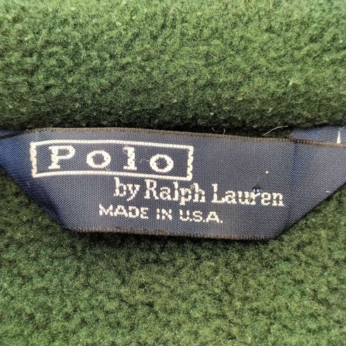 ポロバイラルフローレン Polo by RALPH LAUREN 80~90s USA製 チンスト フリースジャケット メンズ L