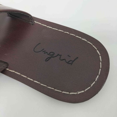 アングリッド Ungrid ステッチデザイン フラットサンダル レディース