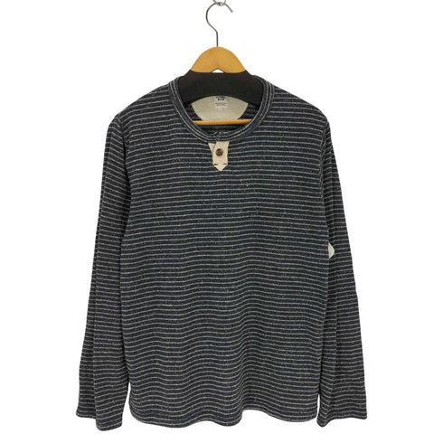 カーニーハウス KEARNEY HOUSE ヘンリーネック ボーダーカットソー メンズ import:L