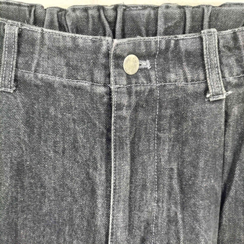 ウィムバイリドム WYM LIDNM 12oz ブラックデニム イージーパンツ メンズ JPN:M