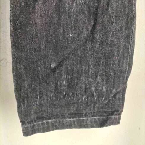 ウィムバイリドム WYM LIDNM 12oz ブラックデニム イージーパンツ メンズ JPN:M